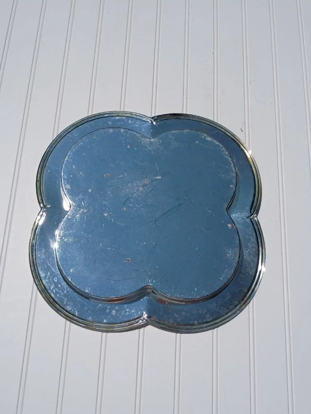 Vintage Godinger Silverplate Serving Tray Platter 13.5